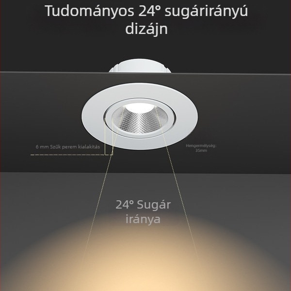 FSL LED beépített falikar a mennyezethez – alumínium ház, 220V, CRI 80–89, élettartam 25 000 óra