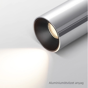 Felületre szerelt ezüstös spotlámpa antik stílussal, anti-glare retro állítható fej irányú alsó világítás, alumínium ház, 220V, LED, CRI≥95