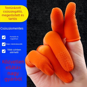 Egyszer használatos szilikon ujjvédők – ujjak és hüvelykujj számára, kopásálló védőkesztyűk, megvastagodott kivitel
