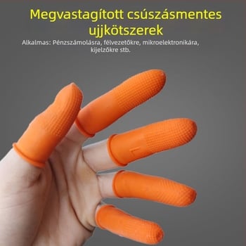Egyszer használatos szilikon ujjvédők – ujjak és hüvelykujj számára, kopásálló védőkesztyűk, megvastagodott kivitel
