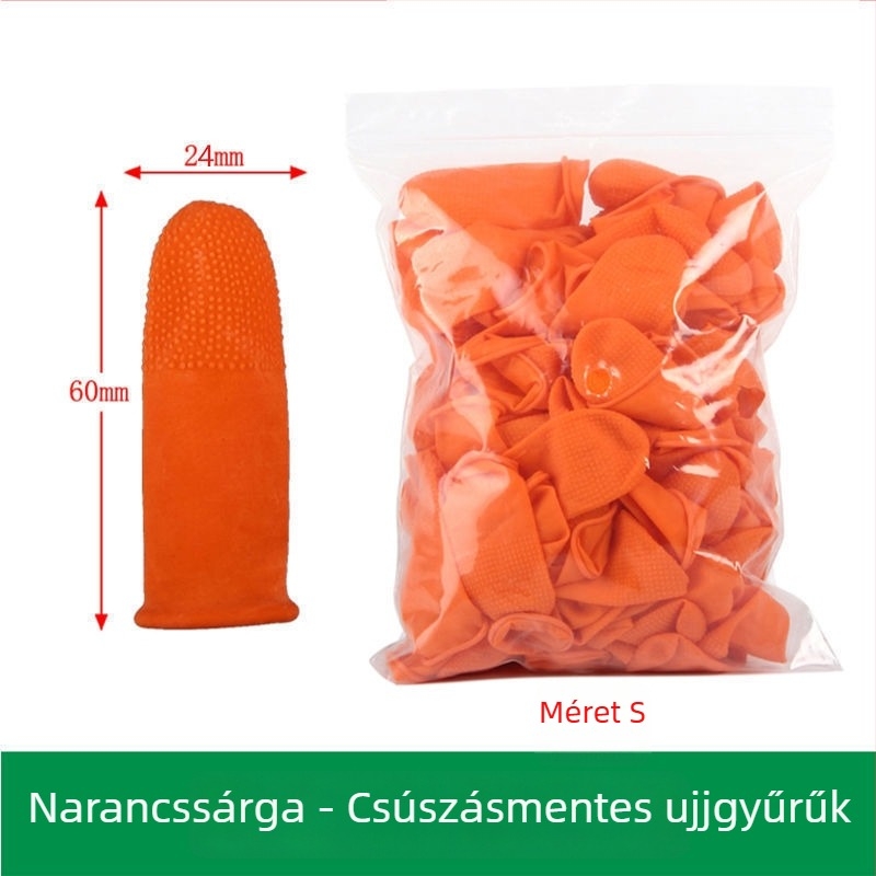 Egyszer használatos szilikon ujjvédők – ujjak és hüvelykujj számára, kopásálló védőkesztyűk, megvastagodott kivitel