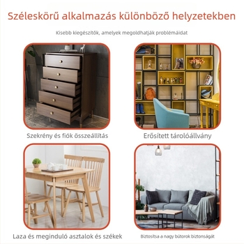 Állítható saroktartó bútorokhoz — hideg hengerelt acélból, Jin Rongda márka, modell Adjustable Corner Code, univerzális felhasználás, modern minimalist stílus