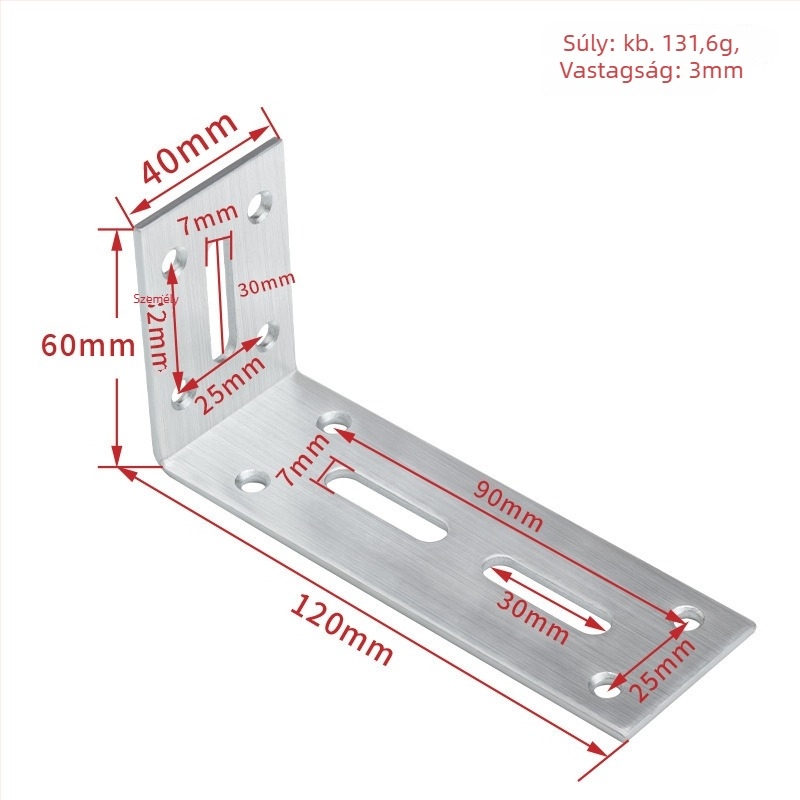 Állítható saroktartó bútorokhoz — hideg hengerelt acélból, Jin Rongda márka, modell Adjustable Corner Code, univerzális felhasználás, modern minimalist stílus