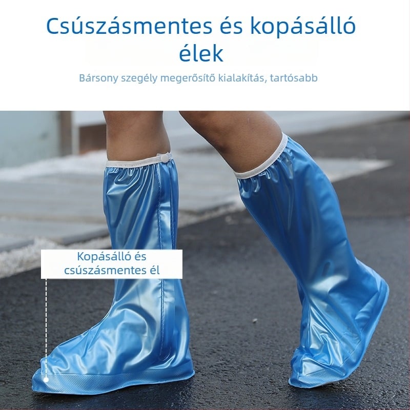 Gyöngyház PVC cipővédő felnőtteknek – magas szárú, túrázáshoz, vízálló és szennyeződés elleni védelem