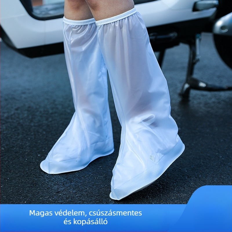 Gyöngyház PVC cipővédő felnőtteknek – magas szárú, túrázáshoz, vízálló és szennyeződés elleni védelem