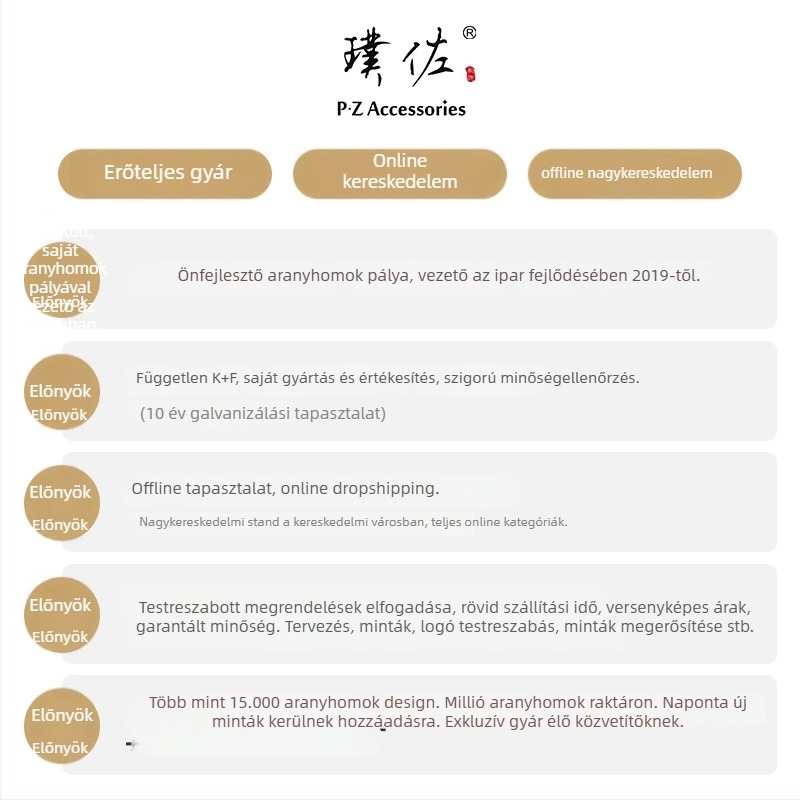 Nyaklánc rézből, elektroplattal és lézerrel kivágott bojtokkal négylevelű virág mintával; márka P·z accessories; nyár 2025 megjelenés