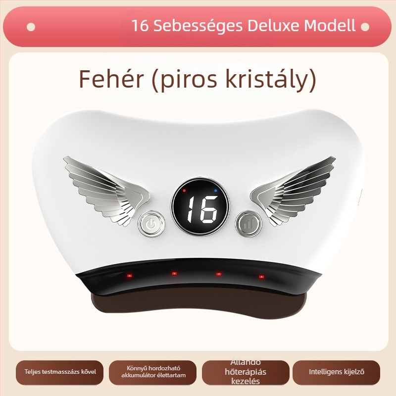 Elektromos gua sha arckezelő eszköz kőlemezzel, töltési típusú működés, gombos vezérlés, lépésmentes sebesség, 30–50°C hőmérséklet