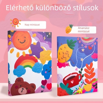 Festés-klipszes album, modell 985; kapacitás akár 160 lap; anyag: Egyéb; anyagvastagság: Papír