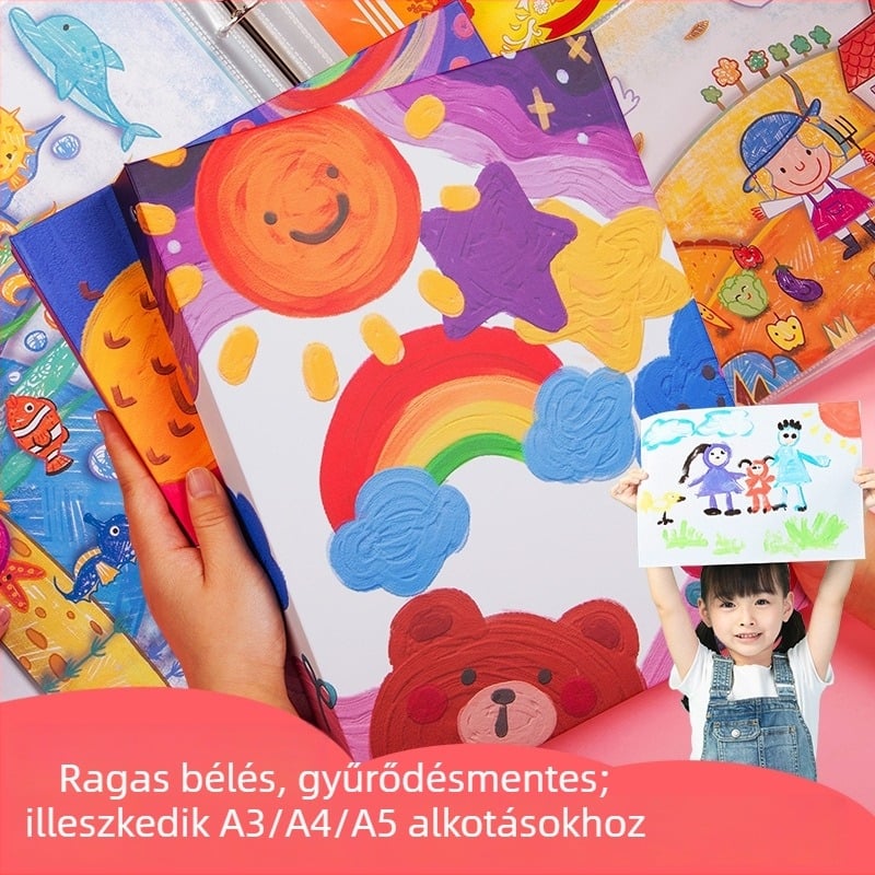 Festés-klipszes album, modell 985; kapacitás akár 160 lap; anyag: Egyéb; anyagvastagság: Papír