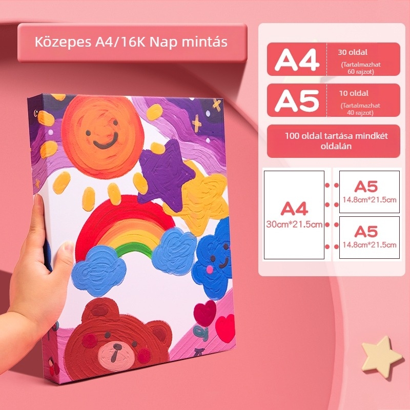 Festés-klipszes album, modell 985; kapacitás akár 160 lap; anyag: Egyéb; anyagvastagság: Papír