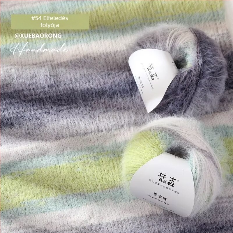 Kézzel kötött sapka, sál és kendő készlet – Kevert fonal; Gyűrűs sodrás; Csoportos fonal; Márka: Van sen