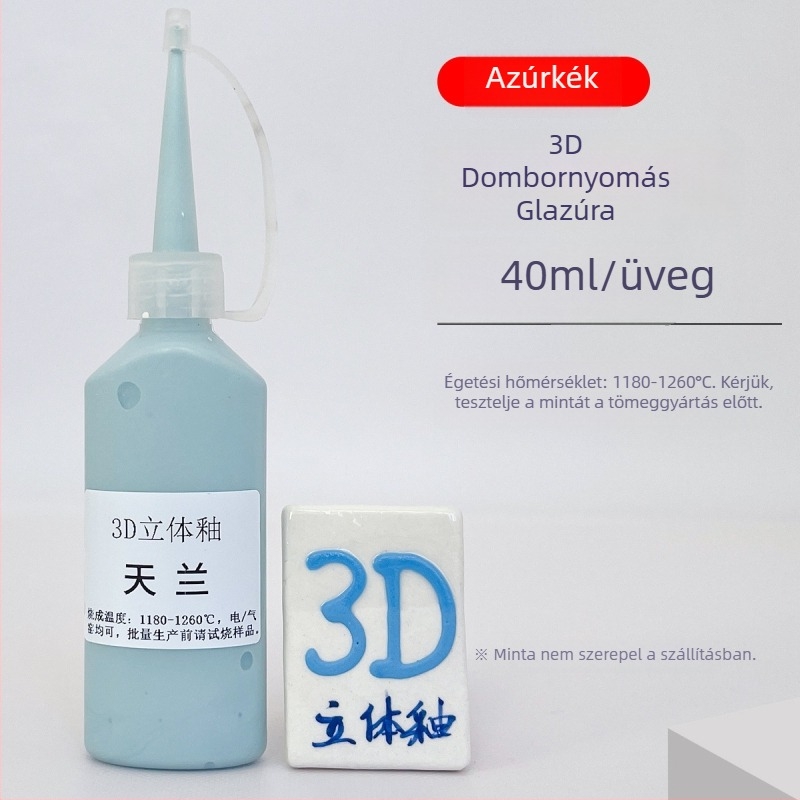 Kerámia al glazúrral 3D-relief – kontúr filigrán, reliefes festés, 40 ml, Thiaoohua