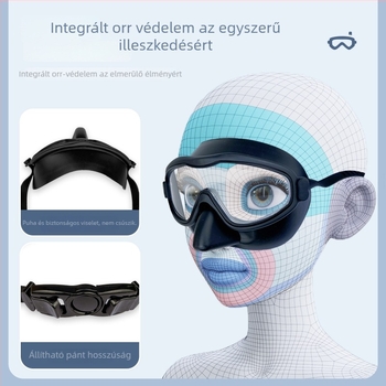 More Waves úszószemüveg polikarbonát lencsékkel, felnőtteknek, alkalmas magáncímkézéshez