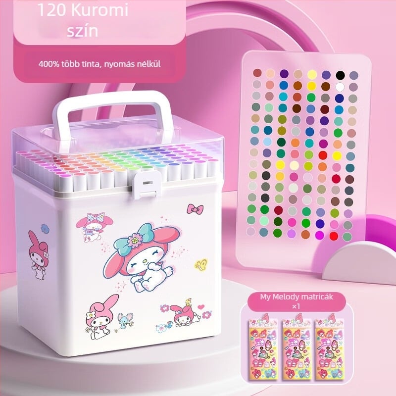 Chalk Time akril filctollak – fedő tinta, egymásra rakható készlet általános iskolai rajzhoz