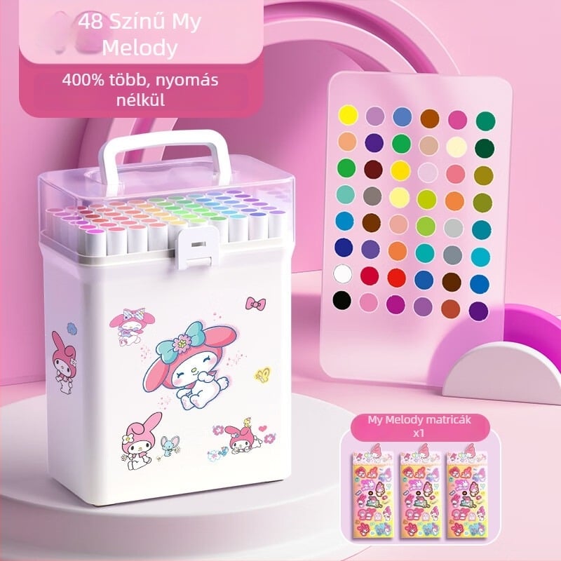 Chalk Time akril filctollak – fedő tinta, egymásra rakható készlet általános iskolai rajzhoz