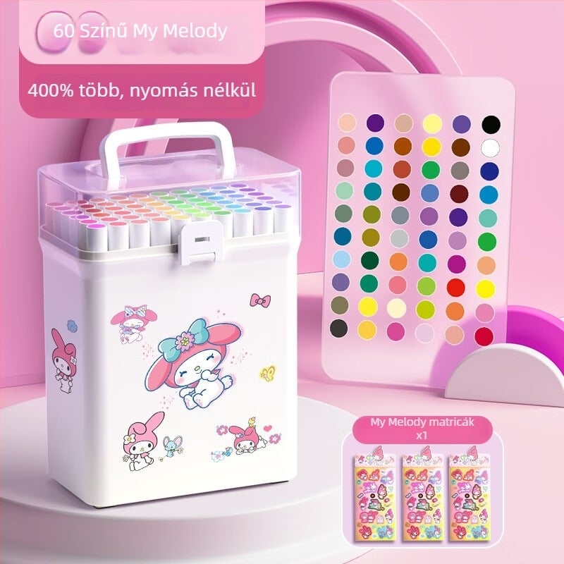 Chalk Time akril filctollak – fedő tinta, egymásra rakható készlet általános iskolai rajzhoz