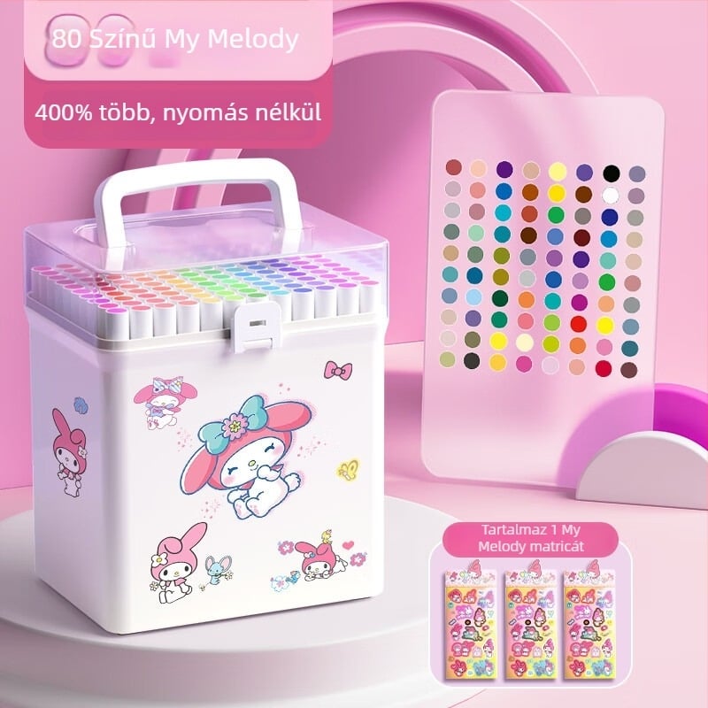 Chalk Time akril filctollak – fedő tinta, egymásra rakható készlet általános iskolai rajzhoz