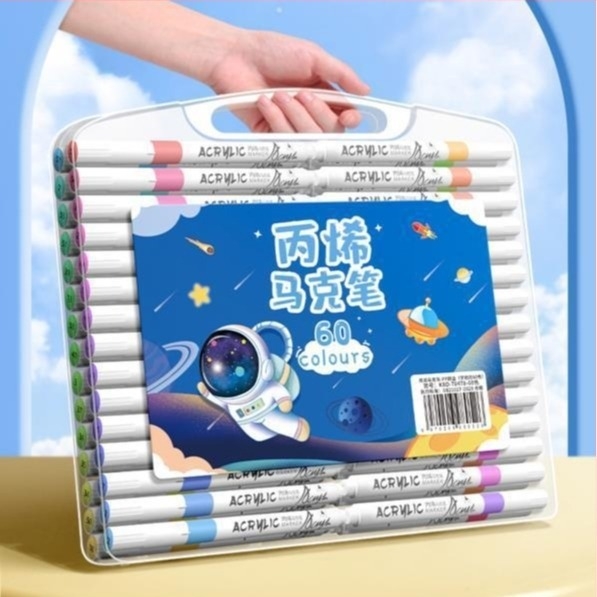 Akril marker gyerekeknek – fedett tinta, akvarell művészet, utántölthető más árnyalatokkal