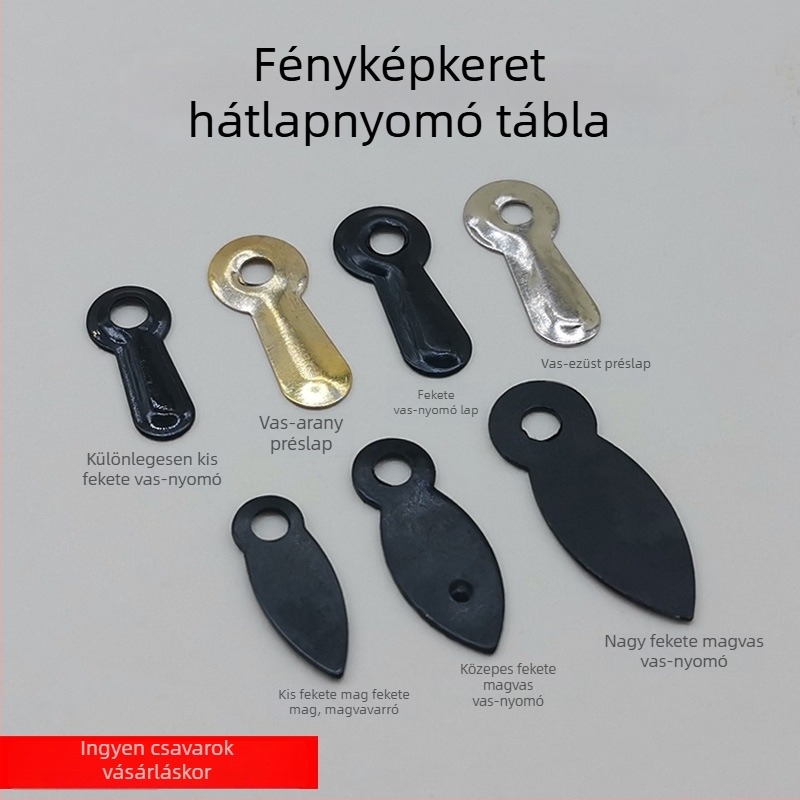 Fém fotókeret hátlap-klipszek – dinnyeszem formájú klipszek, Hongzun márka