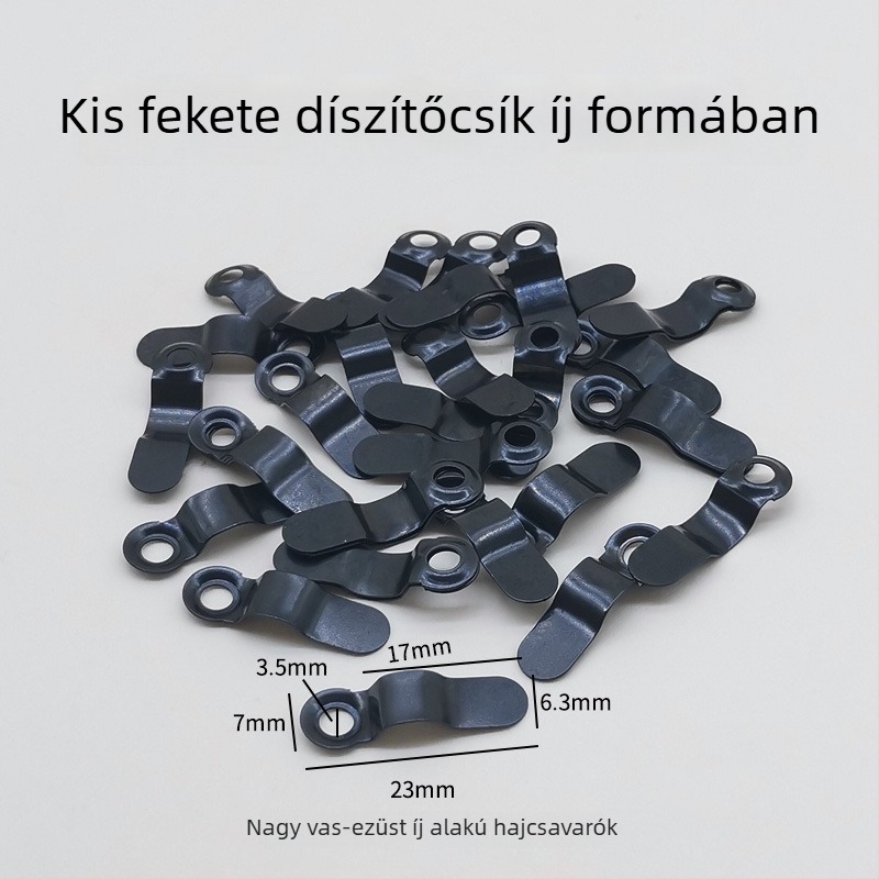Fém fotókeret hátlap-klipszek – dinnyeszem formájú klipszek, Hongzun márka