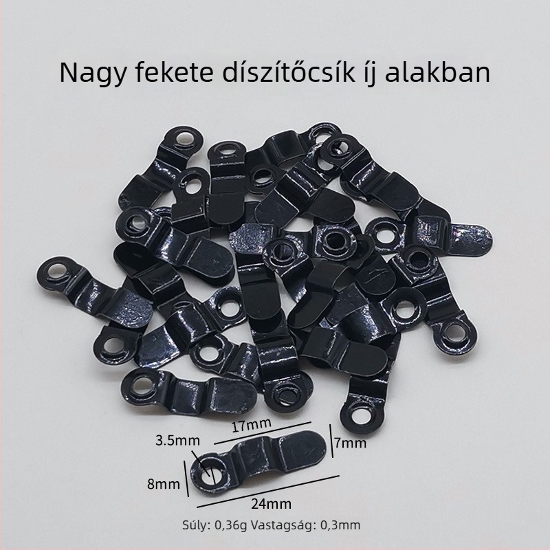 Fém fotókeret hátlap-klipszek – dinnyeszem formájú klipszek, Hongzun márka