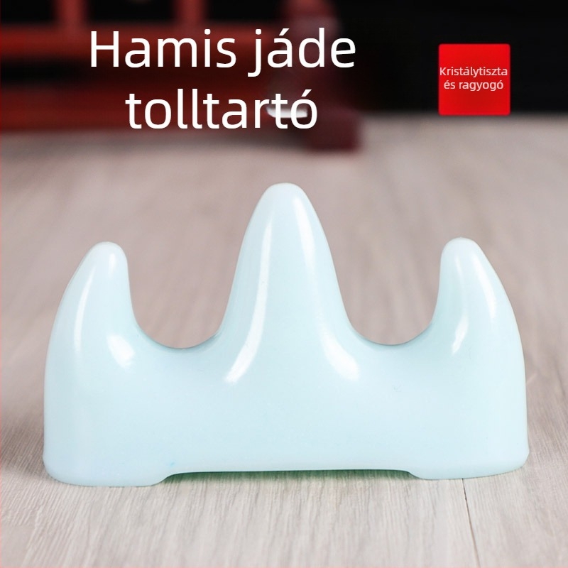 Toll- és ecsettartó – modell bg1, Purple fangzhai; anyag: műanyag/bambusz/fa; logó nyomtatás elérhető; testreszabás elérhető