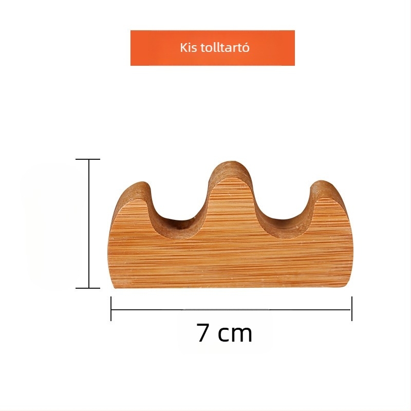 Toll- és ecsettartó – modell bg1, Purple fangzhai; anyag: műanyag/bambusz/fa; logó nyomtatás elérhető; testreszabás elérhető