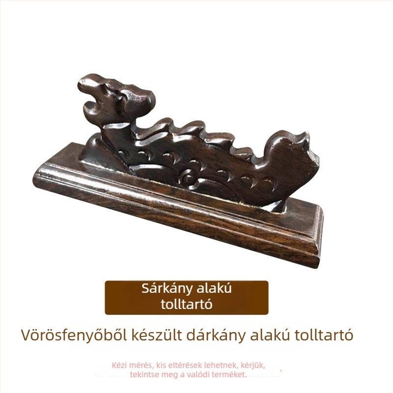 Hegyi tolltartó – ötujjas dizájn, mahagóni és katalpafa, Weizhuang, modell Mahogany Pen Mountain