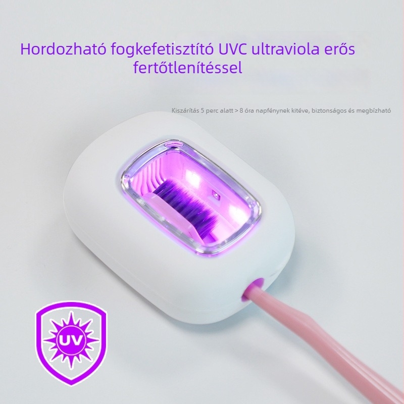 Fogkefék fertőtlenítő doboza UV-C fertőtlenítéssel, automatikus működés, beépített akkumulátor, 5 perces fertőtlenítés, modell STB-047A