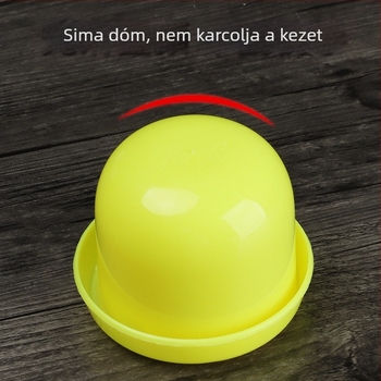 ABS anyagú dobókocka pohár készlet, kerek sarkú kivitel, modell 302, 60 darabos doboz, Apricot Charm márka