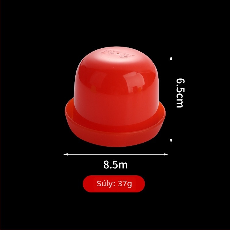 ABS anyagú dobókocka pohár készlet, kerek sarkú kivitel, modell 302, 60 darabos doboz, Apricot Charm márka