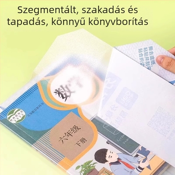 Deli könyvborító – szegmentált, öntapadó, átlátszó matt, vízálló, CPP anyag