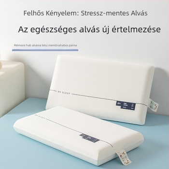 Memóriahabos párna, téglalap alakú, mosható, mély alvást támogató, 1.0–1.5 kg