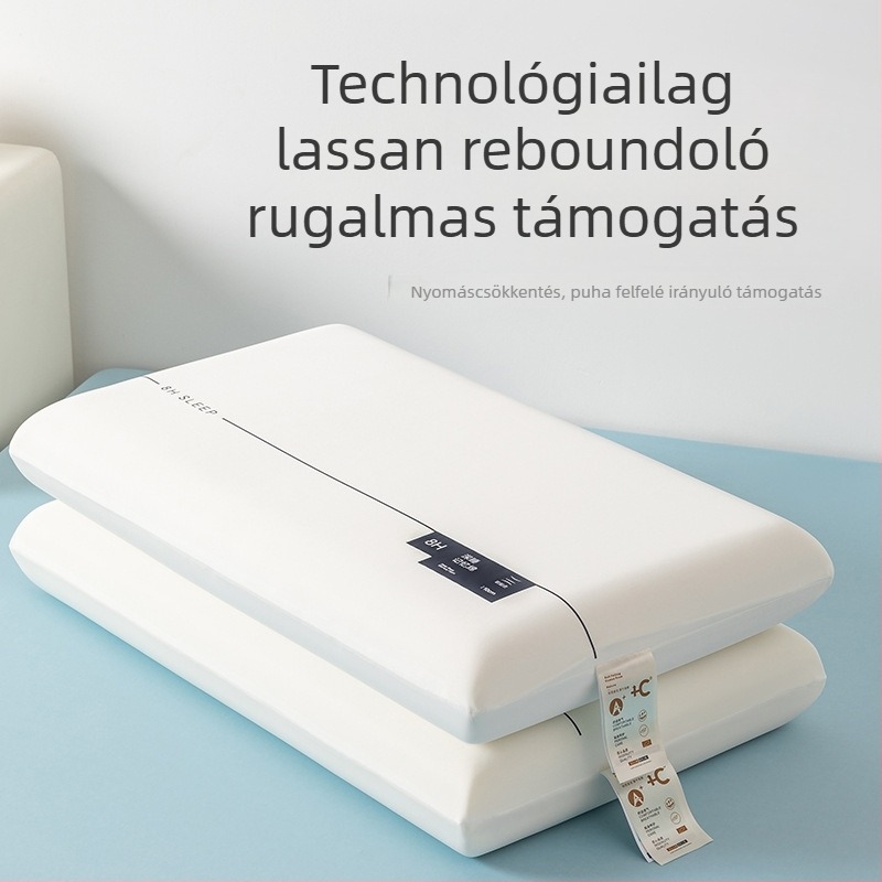 Memóriahabos párna, téglalap alakú, mosható, mély alvást támogató, 1.0–1.5 kg