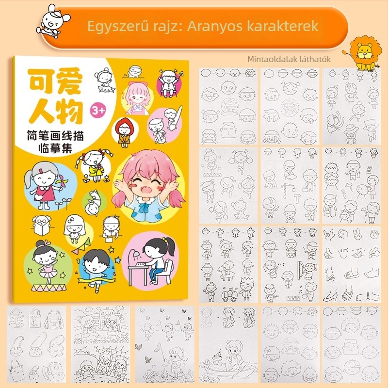 GROBES Forgó kréta festéshez, Rotating crayon sorozat, műanyag test, kerek hegy, radírozható