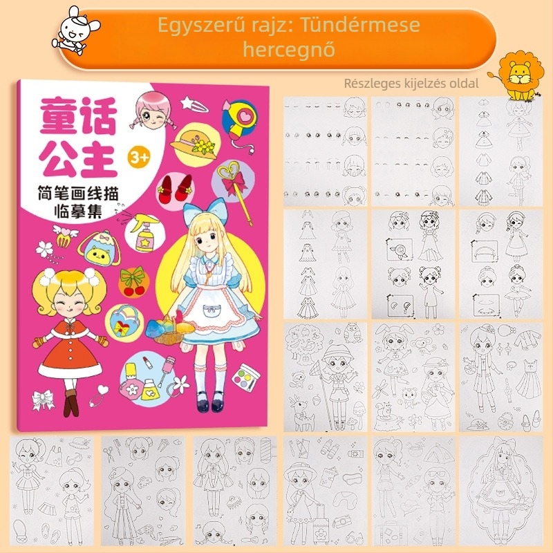 GROBES Forgó kréta festéshez, Rotating crayon sorozat, műanyag test, kerek hegy, radírozható