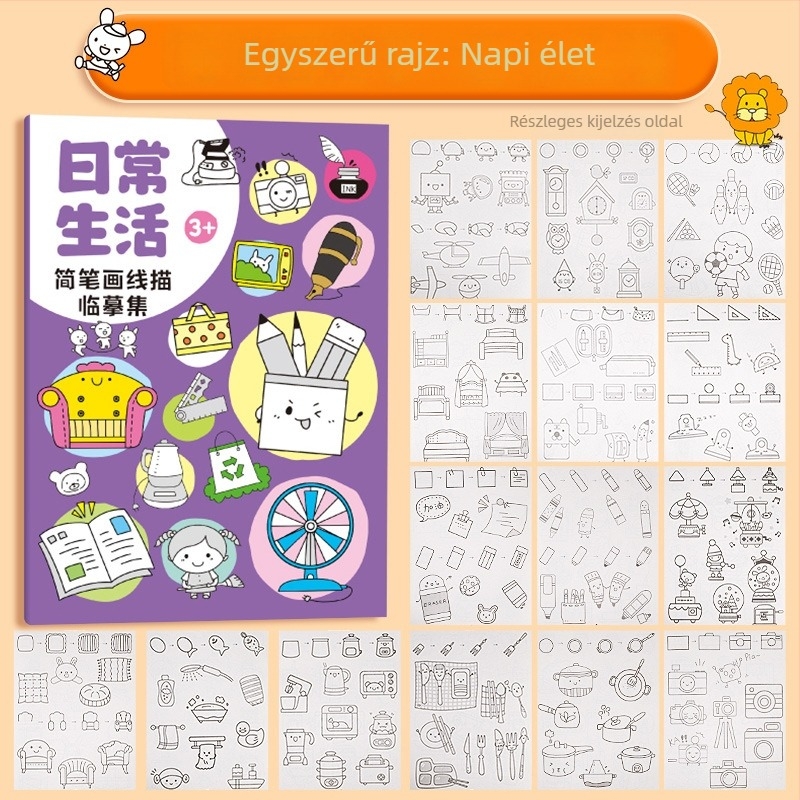 GROBES Forgó kréta festéshez, Rotating crayon sorozat, műanyag test, kerek hegy, radírozható