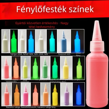 Fénylő akrilfesték, 60 ml, víz alapú, világít a sötétben, fal- és műtermi festéshez