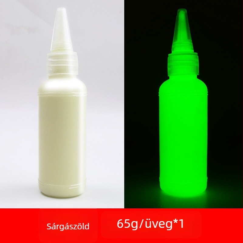 Fénylő akrilfesték, 60 ml, víz alapú, világít a sötétben, fal- és műtermi festéshez