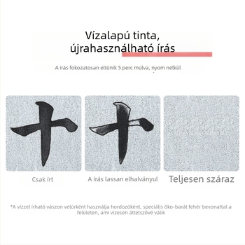 Kalligrafia gyakorló készlet víz alapú íráshoz, rizs háló mintával, nem szőtt brokát, téglalap alakú