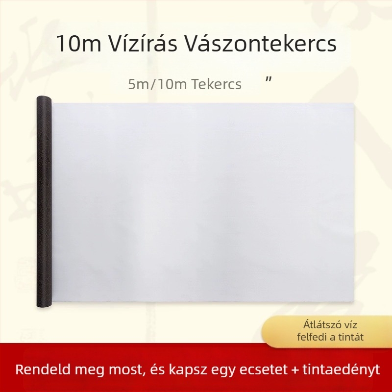 Kalligrafia gyakorló készlet víz alapú íráshoz, rizs háló mintával, nem szőtt brokát, téglalap alakú