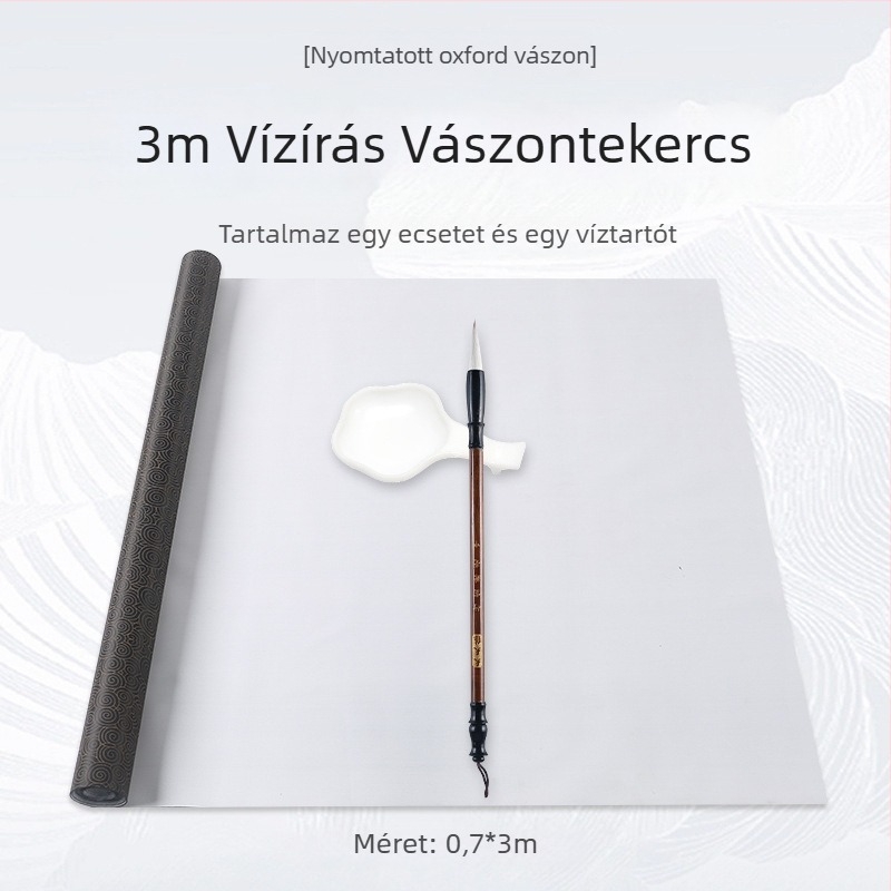 Kalligrafia gyakorló készlet víz alapú íráshoz, rizs háló mintával, nem szőtt brokát, téglalap alakú