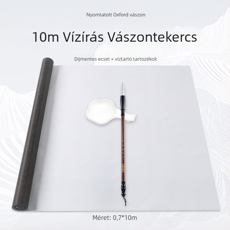 Kalligrafia gyakorló készlet víz alapú íráshoz, rizs háló mintával, nem szőtt brokát, téglalap alakú