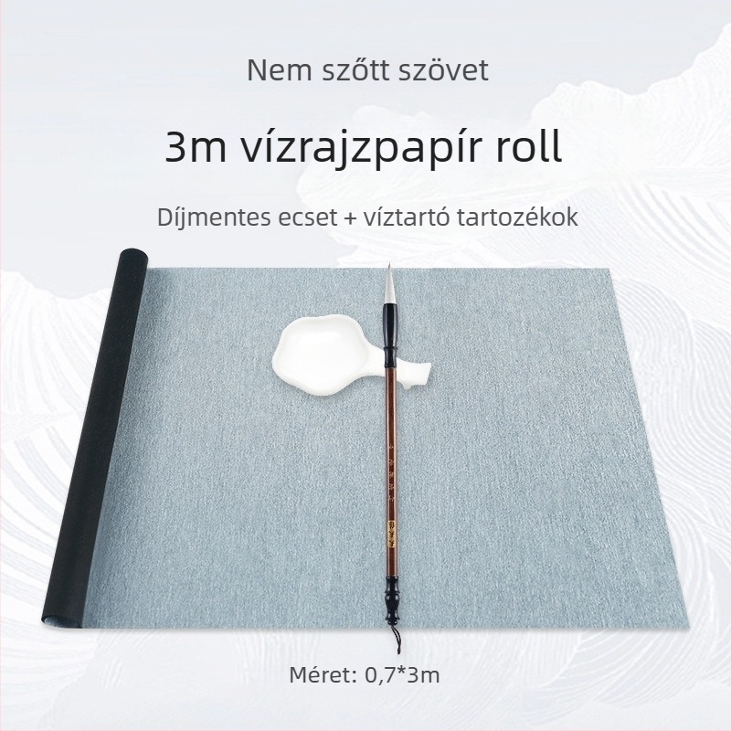 Kalligrafia gyakorló készlet víz alapú íráshoz, rizs háló mintával, nem szőtt brokát, téglalap alakú