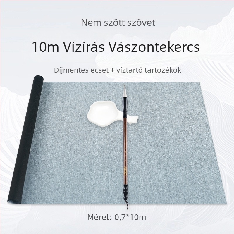 Kalligrafia gyakorló készlet víz alapú íráshoz, rizs háló mintával, nem szőtt brokát, téglalap alakú