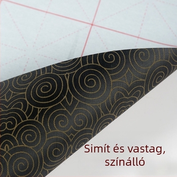 Vízírásos vászon tollkészlet ecsettel, Oxford anyagból, imitált rizspapír és rizs rács gyakorlólapok