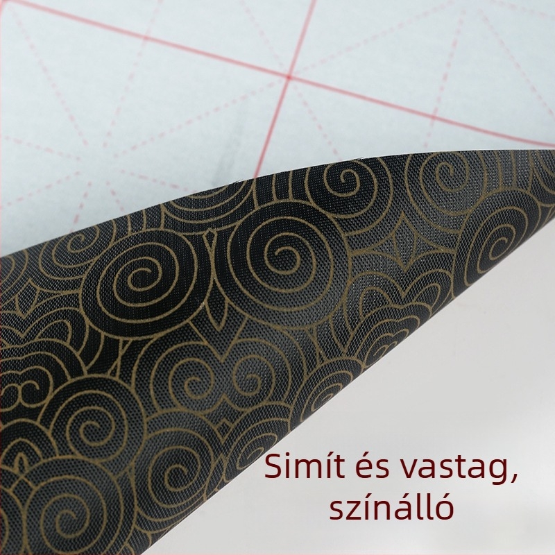 Vízírásos vászon tollkészlet ecsettel, Oxford anyagból, imitált rizspapír és rizs rács gyakorlólapok