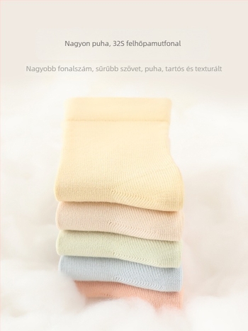 Gyerekeknek készített varrat nélküli zokni 96,4% pamutból, középmagas szár, légáteresztő, uniszex