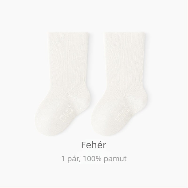 Gyerekeknek készített varrat nélküli zokni 96,4% pamutból, középmagas szár, légáteresztő, uniszex