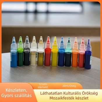 DIY üres összecsukható fanhez való lakk pigmentkészlet, 20 ml, kínai festészethez
